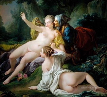 ヌード Painting - ヴェルトゥムヌスとポモナ 1740 フランソワ・ブーシェ クラシック ヌード
